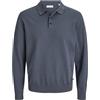 JACK & JONES Plus Size Polo in Maglia | Regular Fit, Semplice, Maniche lunghe, Casual, Temperatura massima di 40°C ciclo delicato