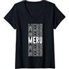 Meru Apparel Donna Meru Maglietta con Collo a V