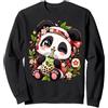 Blossom Paws Cutest Panda Bere Bubble Tea Sakura Floral Kawaii Art Felpa