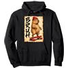 Capybara Japan Streetwear Manga Samurai Skateboard Bruh Anime Kawaii Otaku Giapponese retrò Capybara Felpa con Cappuccio