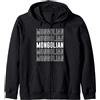 Mongolian Apparel mongolo Felpa con Cappuccio