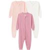 Amazon Essentials Pigiama Senza Piedi a Costine, Confezione da 3 Unisex - Bambini e ragazzi