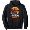 Funny Fat Bear Week Apparel Fat Bear Week - L'orso Grizzly Bruno Cattura l'amante del Salmone Felpa con Cappuccio
