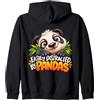 Hilarious Wildlife Humor and Quirky Natu Facilmente distratto da Pandas Funny Panda Humor Cute Animal Felpa con Cappuccio