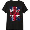 Pogowick Lettering Punk's Not Dead - Bandiera UK Londra Punk Rock Vintage Maglietta Premium