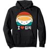 Cute Korean Food Apparel and Designs Kawaii I Love Kimchi Sud Coreano Vintage Tramonto Felpa con Cappuccio