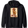 Capybara Japan Streetwear Manga Samurai Skateboard Bruh Anime Kawaii Otaku Giapponese retrò Capybara Felpa con Cappuccio