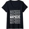 Mapuche Apparel Donna mapuche Maglietta con Collo a V