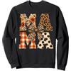 Family Blessings and Seasonal Moments Mama - Lettere con Fiocco, Motivo Floreale, Motivo Leopardato e Pois Felpa
