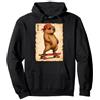 Capybara Japan Streetwear Manga Samurai Skateboard Bruh Anime Kawaii Otaku Giapponese retrò Capybara Felpa con Cappuccio