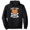 Funny Pizza Gifts Men Women Pizza Lover Solo Un Ragazzo Che AMA la Pizza Felpa con Cappuccio