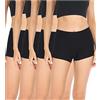 wirarpa Mutande Boxer Donna Culotte a Pantaloncino Cotone Shorts Intimo con Cavallo Cotone Pacco da 4