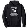 Periodic Table USA States Tees Texas Periodic Element Lonestar Stato Felpa con Cappuccio