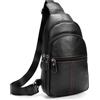 molshine Borsa a tracolla in pelle di vacchetta, petto alla moda, borsa in vera pelle, borsa moda casual per uomo donna ragazzo ragazzo viaggio lavoro festa HB024