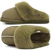 KuaiLu Pantofole Donna Invernali Pelose Pelle Chiuse Ciabatte Casa Calde Peluche Pelo Foderata Babbucce Comode Memory Foam Slippers Antiscivolo Suola Scarpe