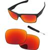 PapaViva Lenti di ricambio e cacciavite per occhiali da sole Oakley TwoFace OO9189 - Vestibilità precisa, resistente ai raggi UV e agli urti