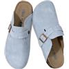 AONETIGER Sabot Donna Suola Sughero Punta Chiusa Gr.36-44EU | Gamuza Suave Ciabatte | Comodo Antiscivolo Pantofole con Plantilla de Corcho Ergonómica | Ideales para el Hogar y la Oficina