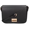 John Richmond Borsa a mano da donna 100% Vera Pelle. Prodotto artigianale. Made in Italy JR-W-1104-BX Nero e Oro 22x16x7 cm