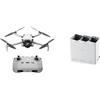DJI Mini 4 Pro (con DJI RC-N2), Mini Drone Pieghevole per Adulti con Fotocamera HDR in 4K & Stazione di ricarica a due vie per Mini 3 Pro, Compatibilità: 4