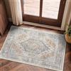 GENIMO - Tappeto Vintage 60x90cm - Antiscivolo, Lavabile, Con Pelo Corto - Per Corridoio, Ingresso, Camera - Marrone