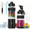 Gubbett Frullatore Portatile, 600ml, Ricaricabile,Trita Ghiaccio e Frutta Congelata (Nero)