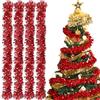 Kalamakala Ghirlanda Albero di Natale, 4pcs Ghirlanda di Natale Tinsel, Festoni Albero di Natales, Ghirlandas Orpelli Natalizia per Alberos Natalizie Decorazioni Casa Interno Esterni