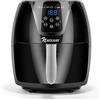 NWOUIIAY Friggitrice Ad Aria 1800W 5.5 Litri, 7 Tipi di Funzioni Preimpostate, timer Con Schermo LED e Padella Antiaderente Rimovibile Un Semplice Tocco