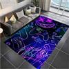PEIHUODAN Tappeto Gaming Pavimento, Graffiti Anime Fantastici Stampa 3D, Tappeto Camera Da Letto Ragazzo, Tappeto Cameretta Bambino Bambini, Tappeto Camera Gamer Morbido Carpet Flanella (Animato,160x200cm)