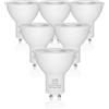 LUTW Lampadine GU10 LED 5W = 40W 500LM Bianco Freddo 6500K 6 Pezzi | Faretti LED GU10, Lampadina LED Risparmio Energetico, Angolo del Fascio 60°, Non Dimmerabile, Senza Sfarfallamento, CRI 80