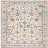 VARIKASHOM Tappeto Quadrato,Decorazione per la casa beige crema giallo rosa floreale blu, colorata, 150 x 150 cm,Tappeti Soggiorno, Camera da Letto, Sala Cucina Tavolo da Pranzo Carpet