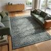 Carpetsale24 Tappeto Lavabile Verde 240x340 cm Vintage Tappeto Grande per Ampio Soggiorno Sala da Pranzo Spazio Aperto Design Orientale Pelo Corto Facile da Pulire