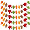 Yaopelky Ghirlanda autunnale in feltro per il Ringraziamento, decorazione da appendere per la casa, autunno, vacanze, raccolto (5 foglie autunnali)