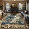 HUGEAR Tappeto Salotto Multicolore 300x400cm Camera da Letto | Tappeti, Antiscivolo, Lavabile in Lavatrice, Vintage, Rug, Pelo Corto, Carpet, Soggiorno, Ufficio, Interno, Carpets, Rugs
