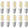 Jiotouhu E14 LED lampadina bianco caldo, 4W E14 lampada 3000K lampada frigorifero sostituzione per 40W lampadina, 400LM, CA 220-240V, per cappa da cucire Soggiorno, non dimmerabile, 10pcs Pack