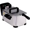 BAKAJI Friggitrice da 3 Litri 2000 Watt con Temperatura Regolabile, Spia di Controllo e Corpo in Acciaio Inossidabile Facile da Pulire, Ideale per Cucina, Ristorante, Casa, Cestello Estraibile