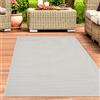 CARPETIA Tappeto piatto chiaro per interni ed esterni, in semplice crema, dimensioni: 300 x 400 cm