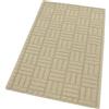 emmevi Tappeto Cucina Super Assorbente Tessitura 3D Tinta Unita Minimalista Moderno 50x80 Cm Beige