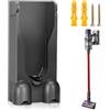 XMIRAKLIX Supporto da parete per Dyson V11/V15, docking station con viti | Supporto da parete salvaspazio in ABS per Dyson V11/V15 con viti, tasselli; parte n. 970011-01/970011-02