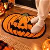 KDFSSIPE Carino Zucca Halloween Tappeto -pavimento Mat Home Decor per | Zerbino per Halloween, decorazione atmosferica, 50 x 80 cm. Morbido peluche con retro in gomma antiscivolo. Perfetto per