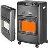 FENIX HOME Stufa a Gas GPL 4200W 3 Pannelli Radianti con Ruote Pieghevole | Accensione piezoelettrica, 3 livelli di potenza, sistema di sicurezza per esaurimento ossigeno, vano per bombola da 13 kg