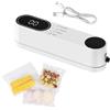 Generico Mini Sigillatore Sottovuoto Dispositivo per Sigillatura Cibo Senza Filo | Macchina Sigillatrice Sottovuoto Manuale Per Casa Hotel Ristorante Appartamento Aziende Cucine In Affitto Bianco
