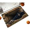 Generic Tappeto antiscivolo per ingresso con illusione ottica antiscivolo | 60 x 40 cm divertente horror area mat per casa appartamento soggiorno cucina camera da letto bagno balcone ingresso vacanze