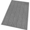 emmevi Tappeto Cucina Super Assorbente Tessitura 3D Tinta Unita Minimalista Moderno 50x80 Cm Grigio