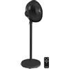 VONROC Ventilatore a Piantana con Telecomando - 3 Velocità, 3 Altezze Regolabili, Timer 1-7h, Funzione Oscillante, 7 Pale, Ventilatore Silenzioso per Casa e Camera da Letto, Nero