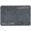 Astra Zerbino interno 40x60 cm - tappetino antisdrucciolo grigio resistente - zerbino d'ingresso Flocky Colore: Welcome clean-off mat