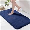 Exclusivo Mezcla Tappeto da Bagno, 60 x 90 cm, Assorbente e Antiscivolo | Asciugatura rapida, Lavabile in lavatrice, Morbido, Confortevole, Doccia, Cucina, Soggiorno, Decorazione, Blu Marino