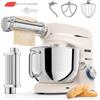 Fentic Impastatrice Planetaria 2000W con Tirapasta, Robot da Cucina con Ciotola 6.2L, Frusta, Gancio Impastare, Mescolatore