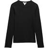 Marks & Spencer Donna a Coste Top Ricco di Cotone - vestibilità Slim - con Stretch