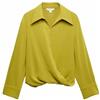 Marks & Spencer Donna Drappeggiata Camicia con Colletto - vestibilità Regolare