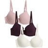 Marks & Spencer 3-Pack Donna Reggiseni T-Shirt con Ferretto a Coppa Intera | Con ferretto, reggiseno t-shirt, coppe intere, spalline regolabili, maglietta